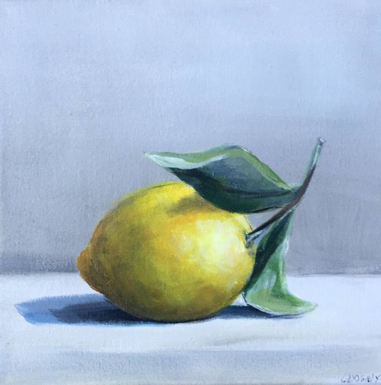 770x778 Saatchi Art Lemon Painting By Christina Dowdy - Lemon Painting