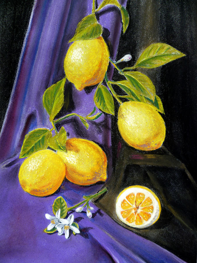 675x900 Sorrento Lemons Painting By Irina Sztukowski - Lemon Painting