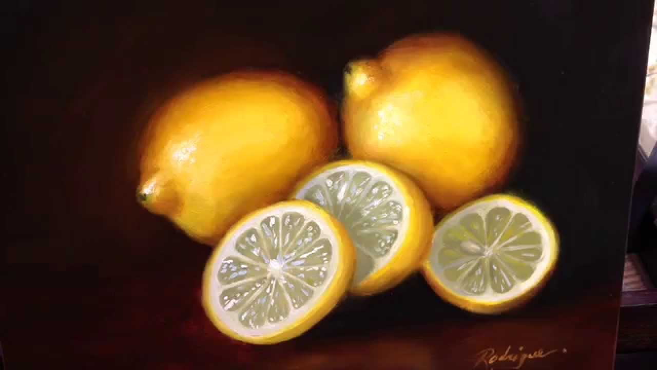 1280x720 Speed Painting Lemons Still Life In Oil - Lemon Painting