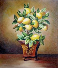 236x276 Lemon Tree Wood Painting Home Decor Balsam Hill - Lemon Tree Painting