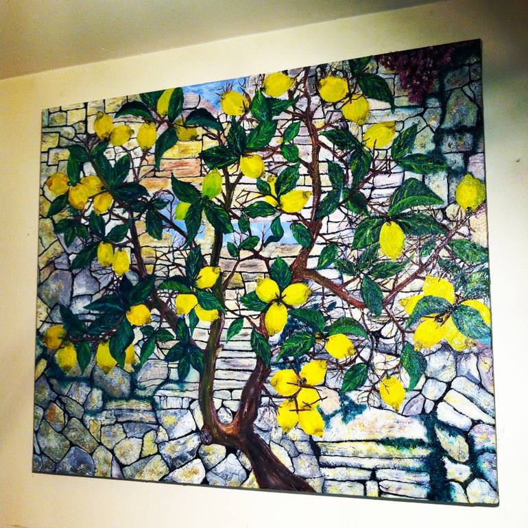 770x770 Saatchi Art Lemon Tree Painting By Gabriele Gabbriellini - Lemon Tree Painting