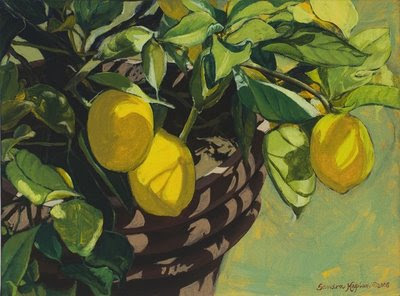 400x296 Sandra Kaplan Art News Etc. Pig Cabin And Lemon Tree - Lemon Tree Painting