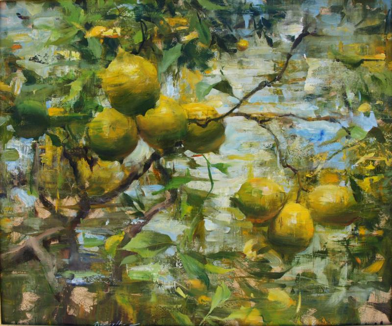 800x666 Fine Art Oil Paintings By Quang Ho - Lemon Tree Painting