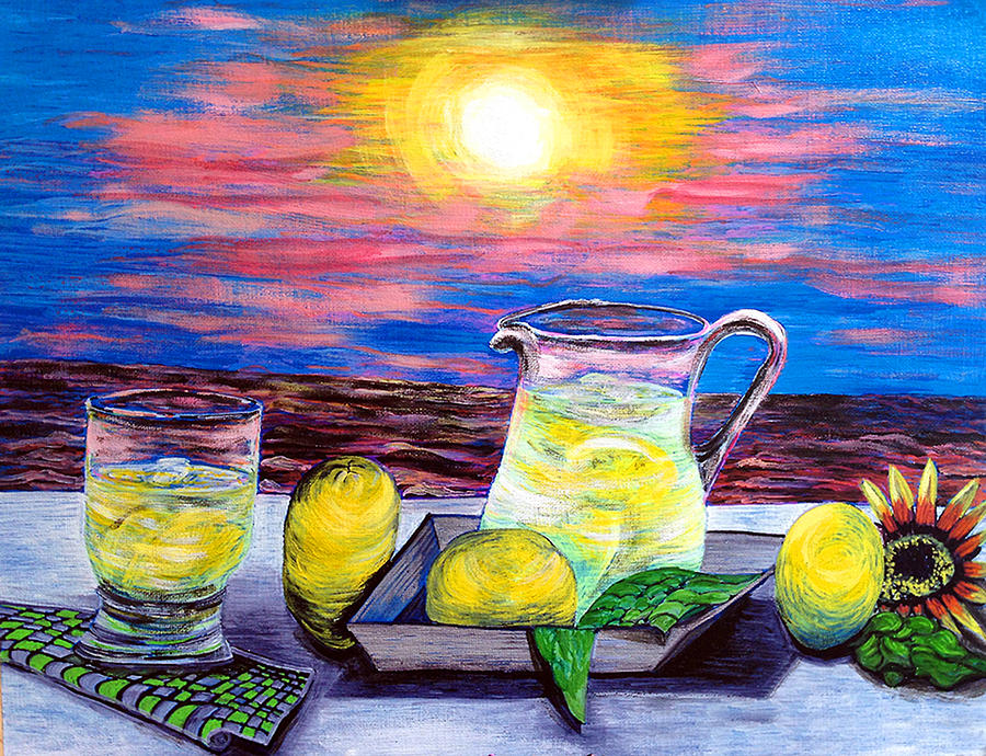 900x690 Lemonade Painting By Deb Wolf - Lemonade Painting