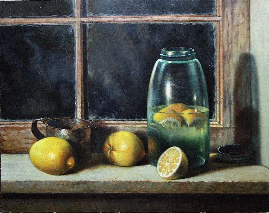 900x713 Old Tyme Lemonade Painting By William Albanese Sr - Lemonade Painting