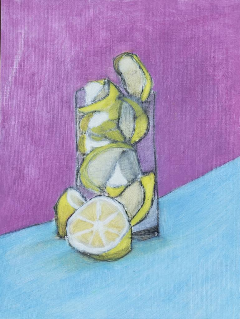 770x1023 Saatchi Art Pink Lemonade Painting By Denise Gracias - Lemonade Painting