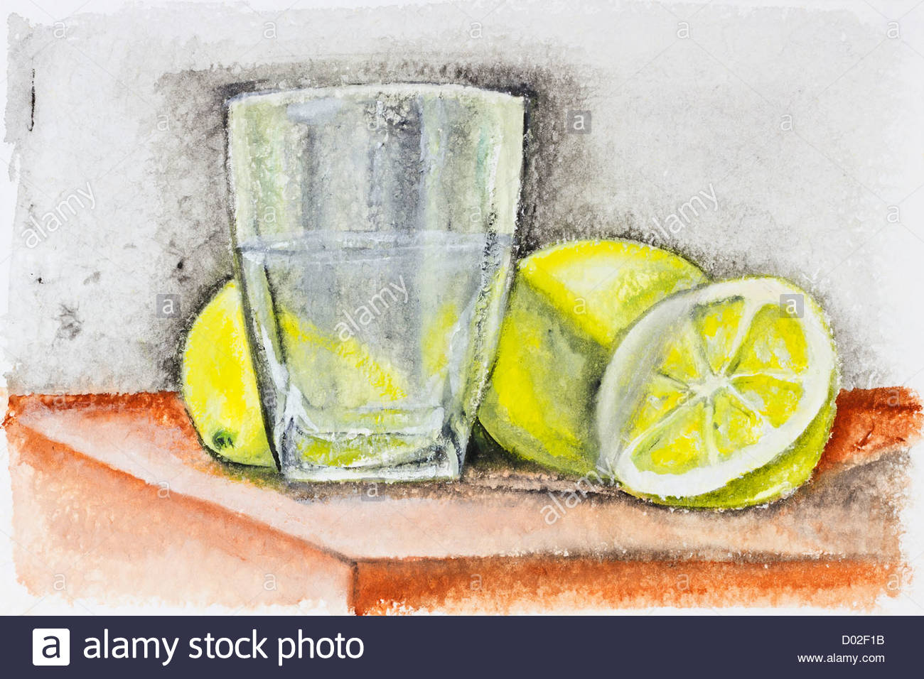 1300x956 Yellow Lemons And Glass Of Lemonade Dark Concept Still Life Stock - Lemonade Painting