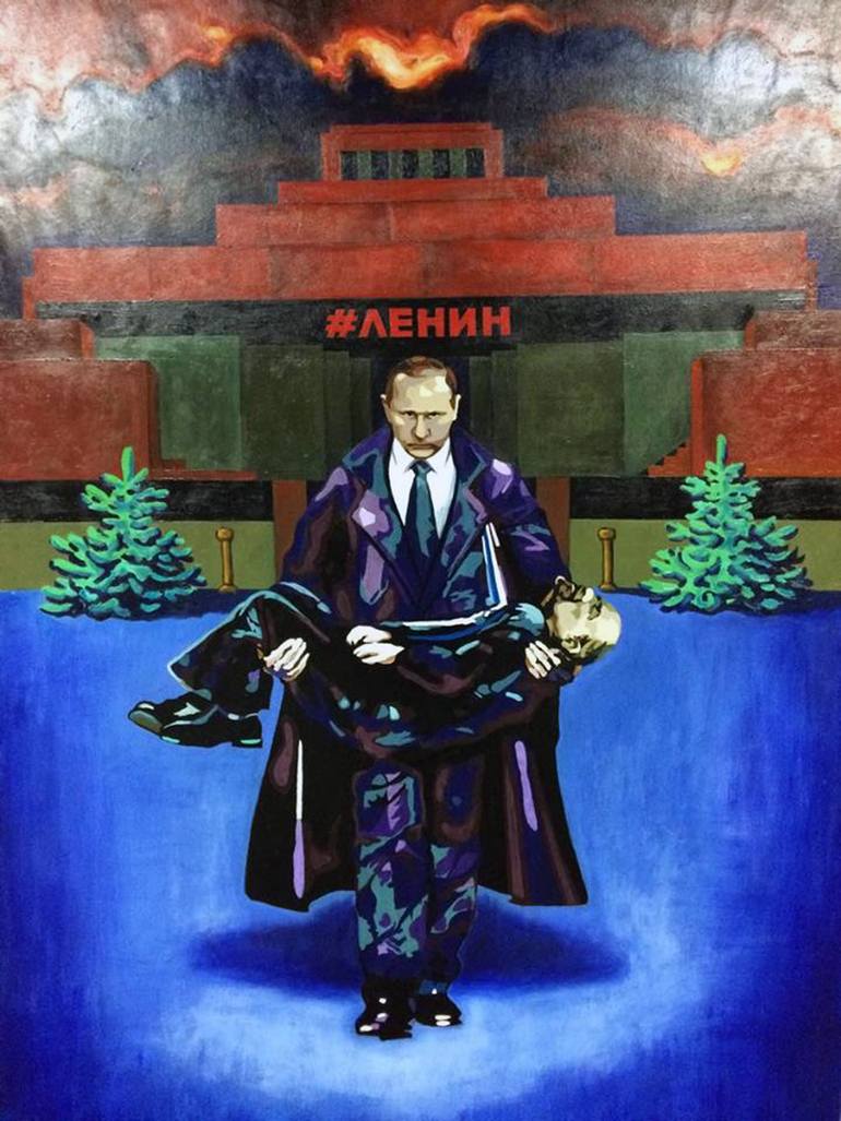 770x1027 Saatchi Art - Lenin Painting