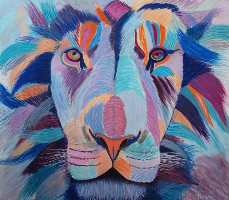 770x673 Saatchi Art Leo Painting By Pancho Malezanov - Leo Painting