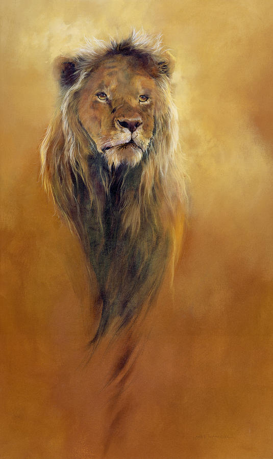 535x900 King Leo Painting By Odile Kidd - Leo Painting