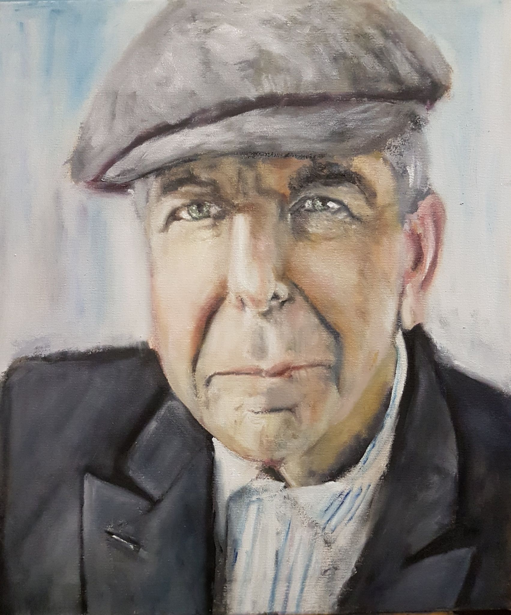 1703x2048 Leonard Cohen Oil On Canvas 22in X 26in - Leonard Cohen Painting