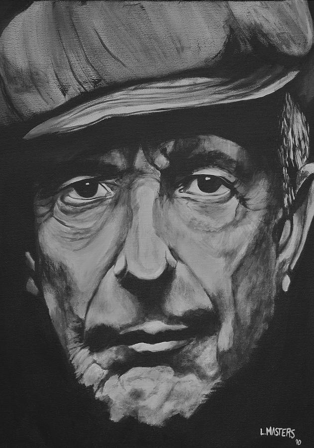 631x900 Leonard Cohen Painting By Lisa Masters - Leonard Cohen Painting