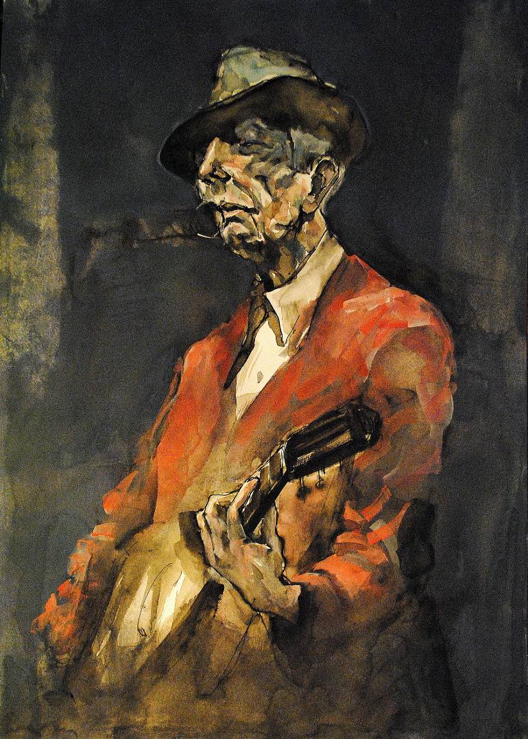770x1076 Saatchi Art Leonard Cohen Painting By Hari Mitrushi - Leonard Cohen Painting