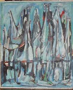 245x300 Listed Artist Leonard Lieb (1912 - Leonard Painting