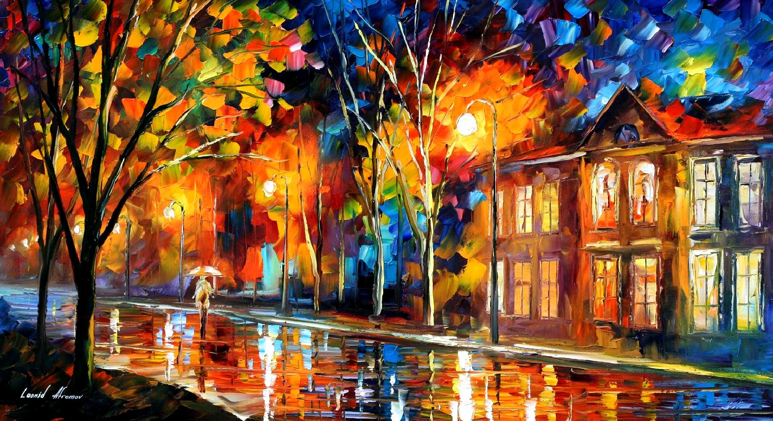 1517x828 Modern Impressionism Palette Knife Oil Painting Kp15165 [Kp15165 - Leonard Painting