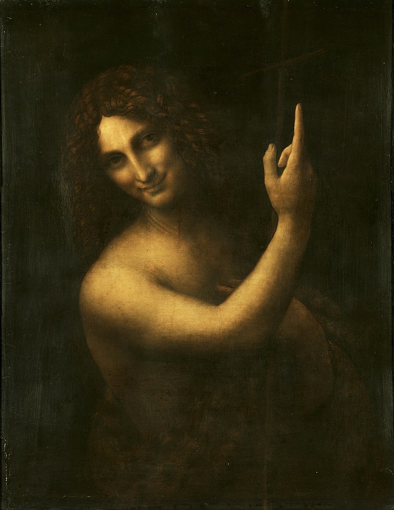 791x1024 St. John The Baptist (Leonardo) - Leonardo Da Vinci Painting