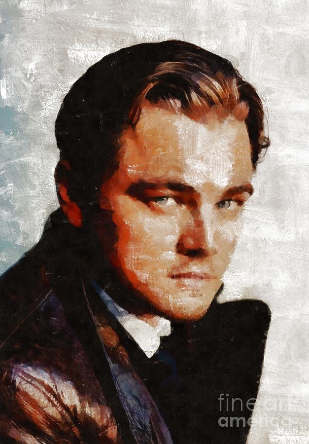 627x900 Leonardo Dicaprio, Hollywood Legend By Mary Bassett Painting By - Leonardo Dicaprio Painting