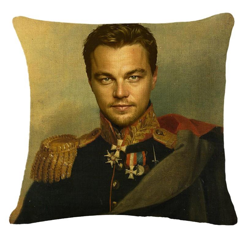 800x800 Leonardo Dicaprio Movie Meets Vintage Painting Cushion Cover - Leonardo Dicaprio Painting