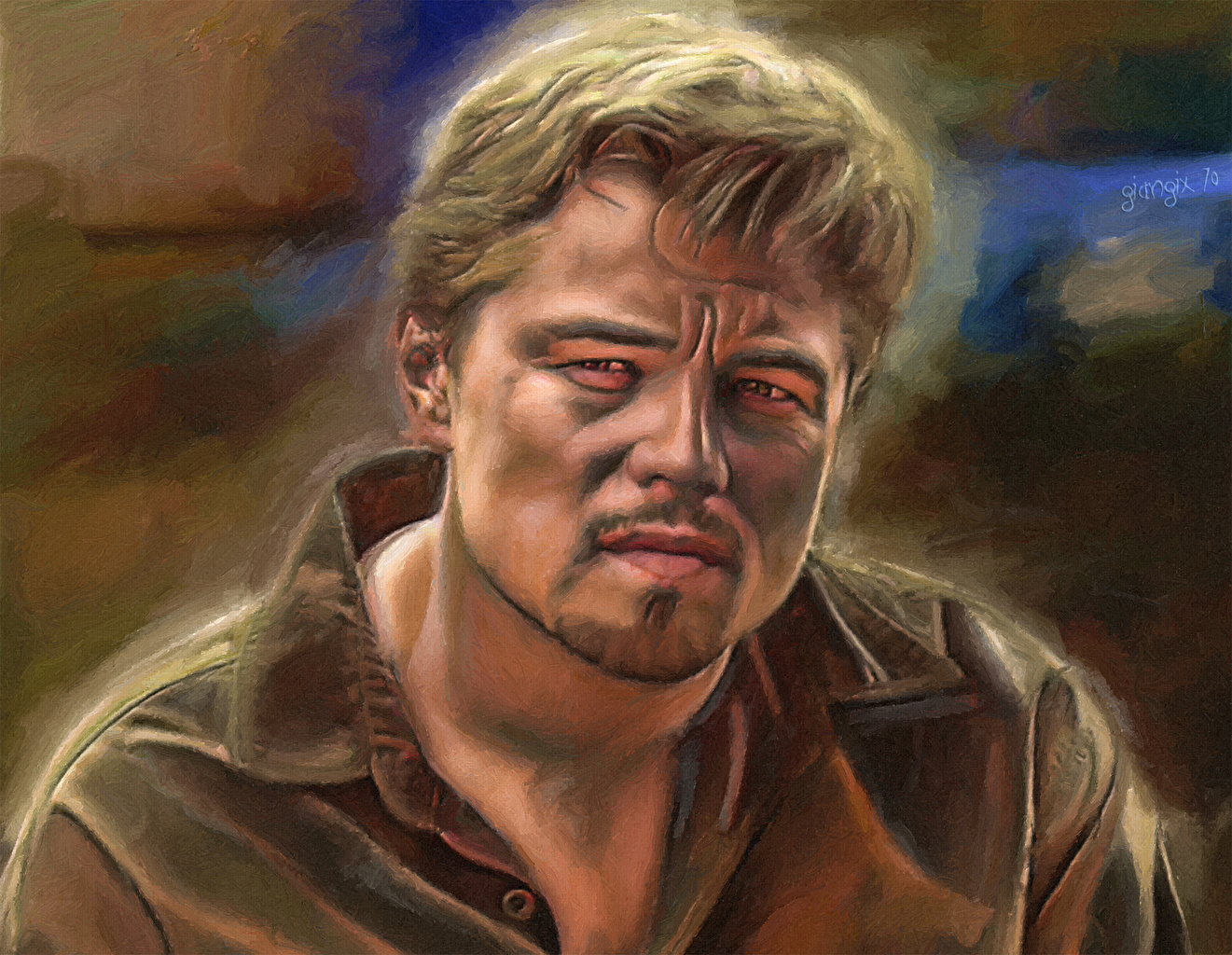 1321x1024 Pictures Leonardo Dicaprio Men Celebrities Painting Art - Leonardo Dicaprio Painting