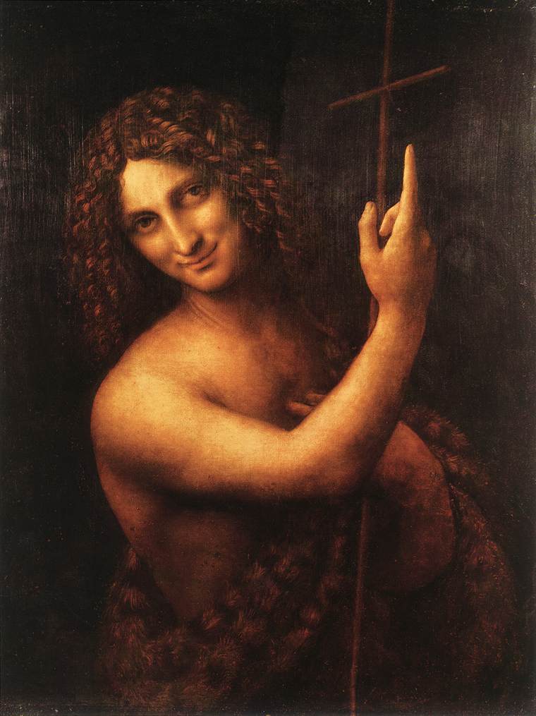 760x1015 St. John The Baptist - Leonardo Painting