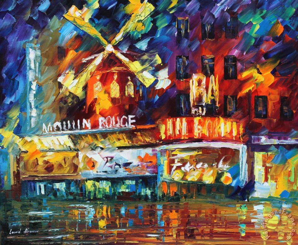 960x792 Leonid Afremov Moulin Rouge Painting - Leonid Afremov Original Painting Price