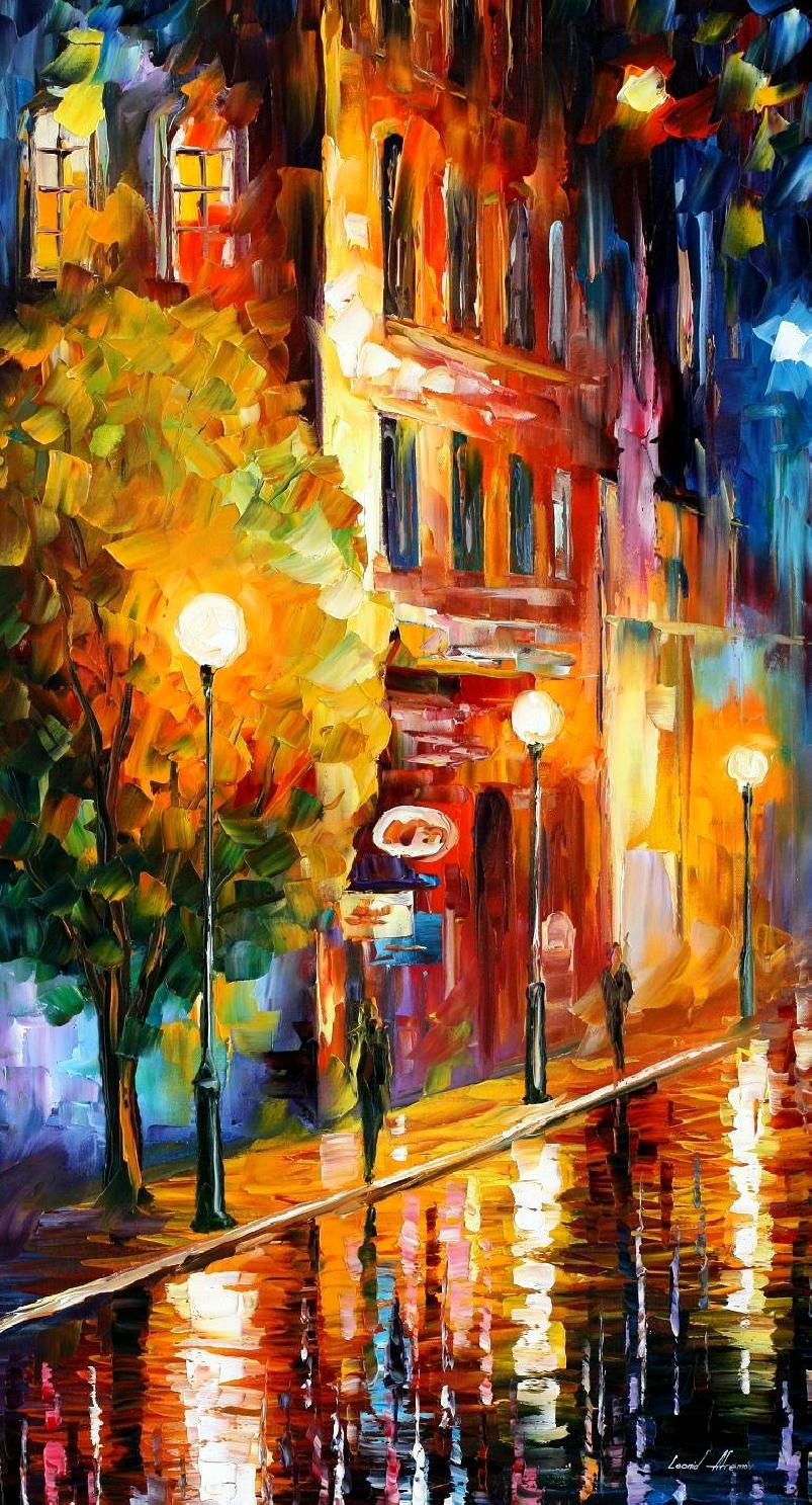 803x1487 Mysterious Night Canvas Print Canvas Art By Leonid Afremov - Leonid Afremov Original Painting Price