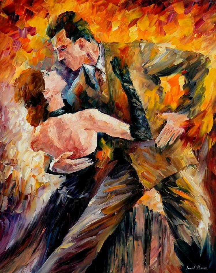 748x946 Classical Tango - Leonid Afremov Original Painting Price
