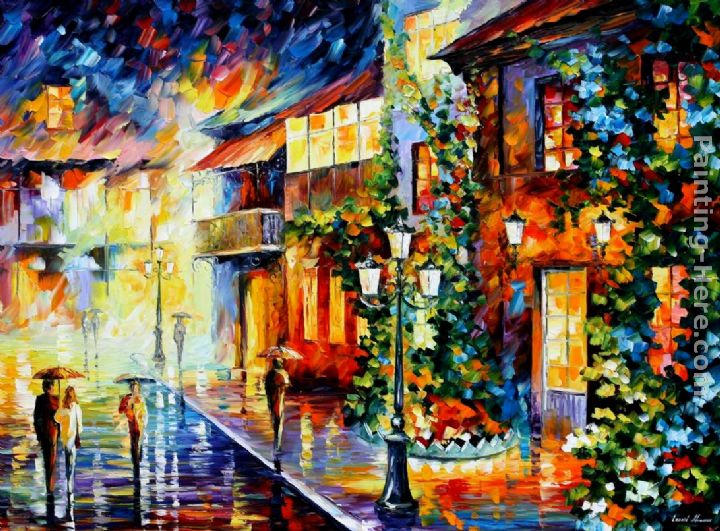 720x531 Leonid Afremov Town From The Dream Painting Anysize 50% Off - Leonid Afremov Painting