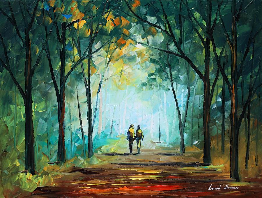 900x680 Fog Elegy - Leonid Afremov Painting
