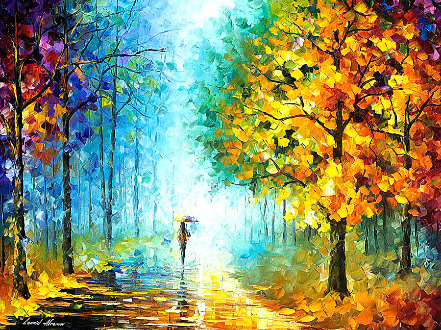 900x673 Morning Shadows By Leonid Afremov By Leonidafremov - Leonid Painting