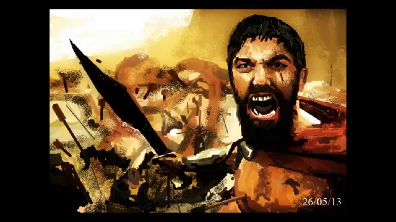 1280x720 Leonidas 300 Drawing On Ms Paint - Leonidas Painting