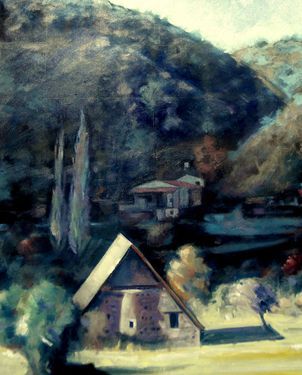 302x375 Panagia Podithou - Leonidas Painting