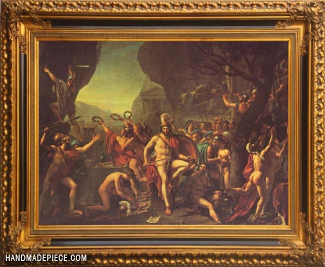 650x534 Jacques Louis David Leonidas - Leonidas Painting