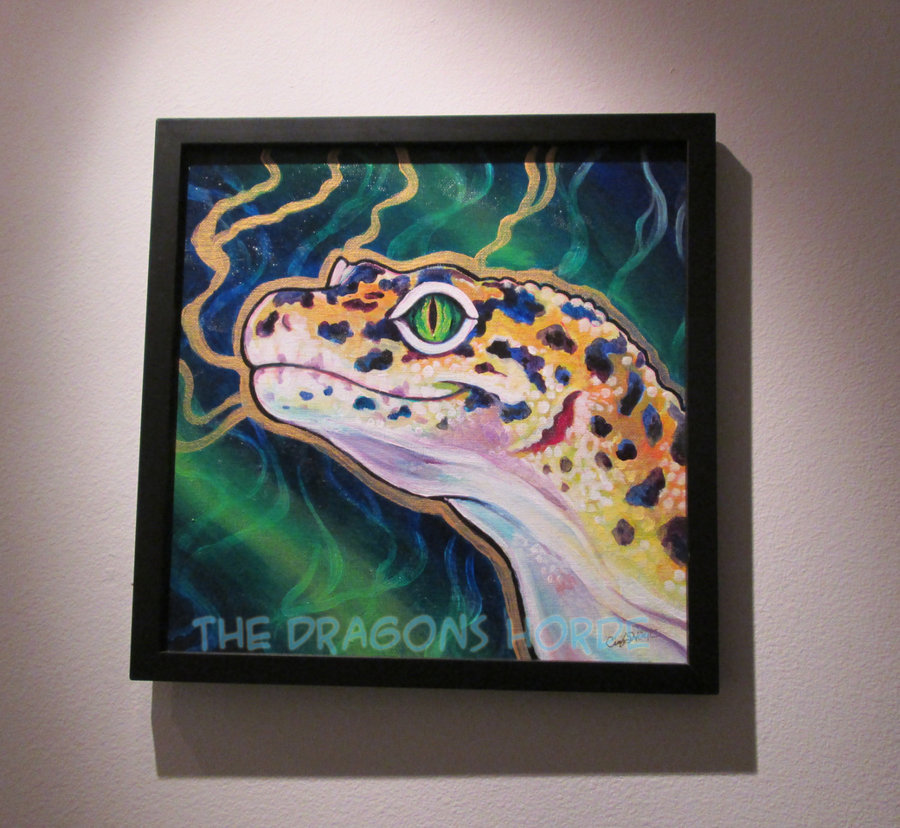 900x828 Leopard Gecko Painting By Dragoncid - Leopard Gecko Painting
