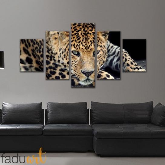 545x545 Leopard Painting Modern Art Canvas Fadu Art - Leopard Painting
