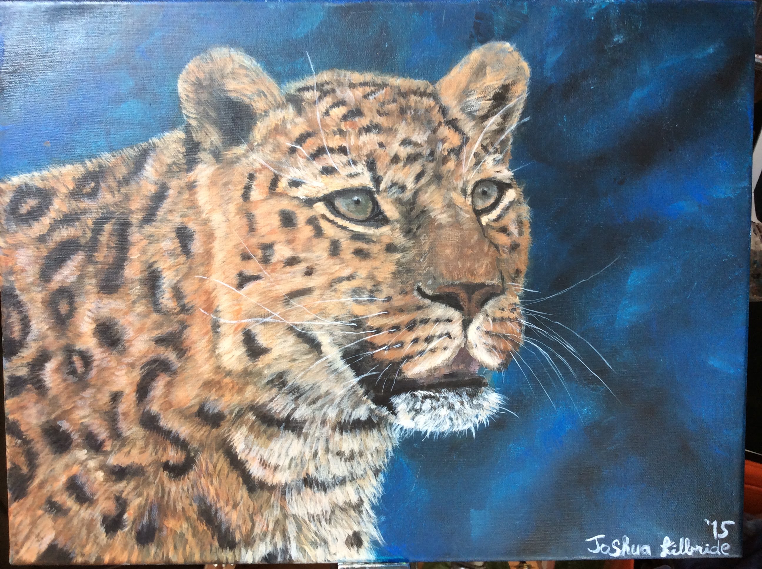 2592x1936 Realistic Leopard Painting In Acrylic Speed Painting By Josh - Leopard Painting