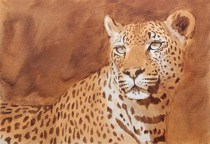 700x480 How To Paint A Leopard - Leopard Painting