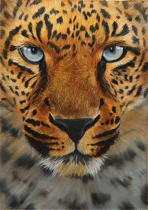 496x700 Paint A Leopard - Leopard Painting