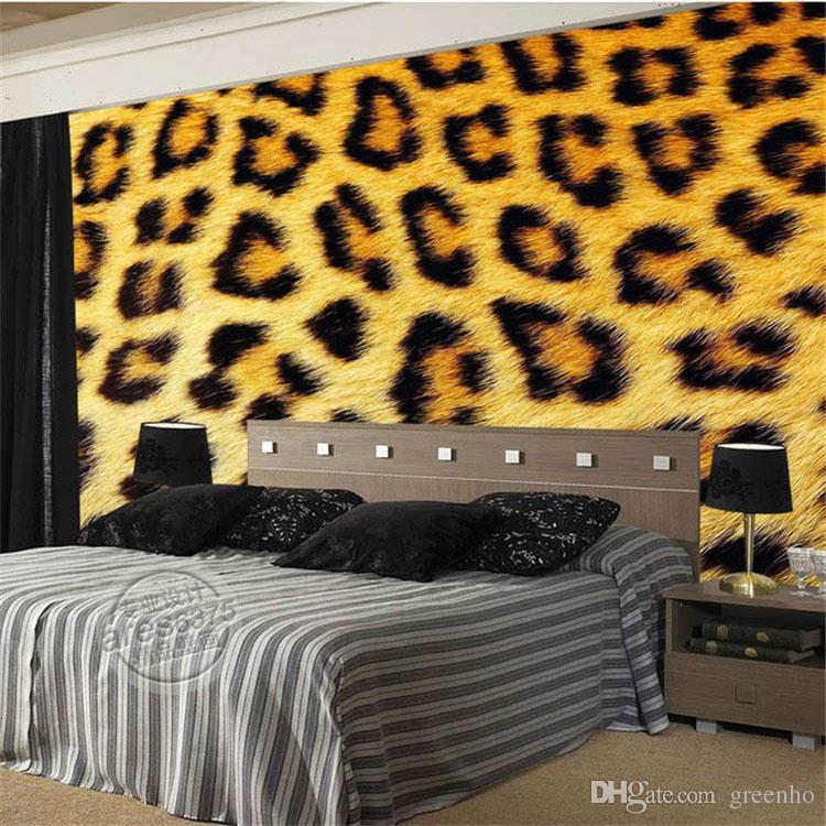 750x750 Fashion Leopard Print Wallpaper 3d Photo Wallpaper Custom Wild - Leopard Print Painting