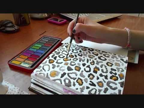 480x360 How To Paint Leopard Print With Watercolours - Leopard Print Painting