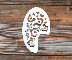 300x251 Tribal Leopard Print Face Painting Stencil Approx 12cm X 8cm - Leopard Print Painting