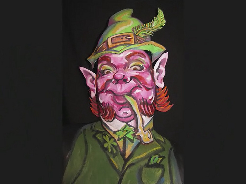 500x375 Happy St. Patrick's Day Leprechaun! Face Paint Illusion. James - Leprechaun Face Painting