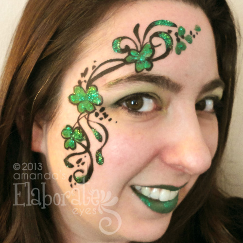 500x500 Leprechaun Amanda's Elaborate Eyes Face Amp Body Painting - Leprechaun Face Painting