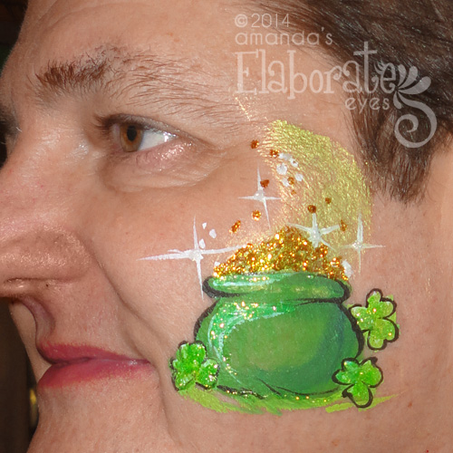 500x500 St. Patricks Day Amanda's Elaborate Eyes Face Amp Body Painting - Leprechaun Face Painting