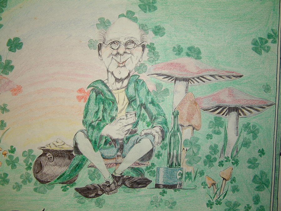 900x675 Leprechaun Painting By Jenna Slayton - Leprechaun Painting