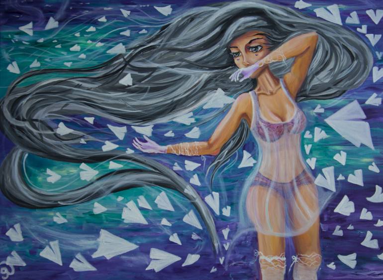 770x562 Saatchi Art Let It Go Painting By Olya Dobrovolska - Let It Go Painting