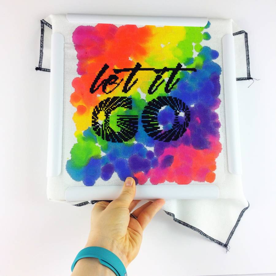 900x900 Let It Go' Modern Cross Stitch Kit By Stitchsperation - Let It Go Painting