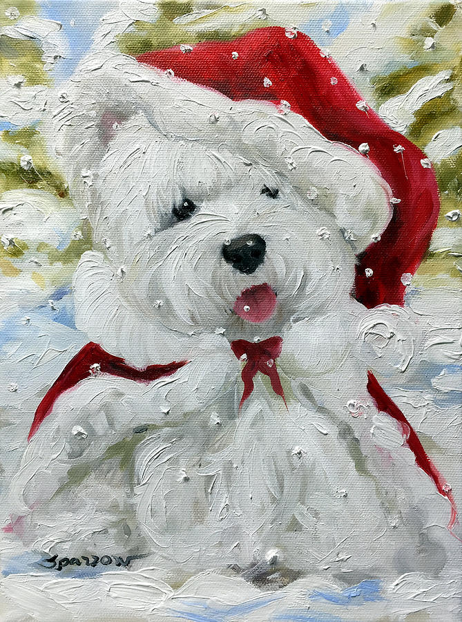 669x900 Let It Snow Painting By Mary Sparrow - Let It Snow Painting