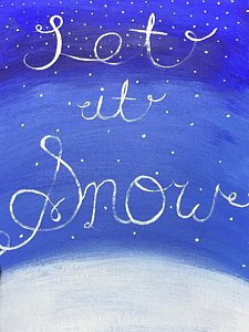 225x300 Let It Snow Paintings - Let It Snow Painting