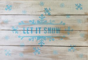 300x203 Let It Snow Pallet Painting (Note Location Change) Jackson - Let It Snow Painting
